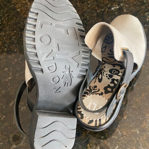 Fly London Peep Toe Wedges - Picture 5 of 5